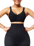 Black Seamless Shapewear Bra Removable Pads Tight Fitting