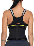 Flat Out Yellow Detachable Bone Back Waist Cincher Big Size Meticulous Design