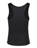 Hidden Curves Black Plus Size Zip Steel Boned Mens Shaper Hooks Posture Corrector
