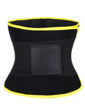 Flat Out Yellow Detachable Bone Back Waist Cincher Big Size Meticulous Design