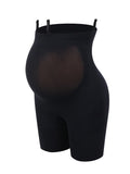 Perfect Curves Black Seamless Pregnant Shaper Sheer Mesh Super Trendy