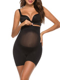 Perfect Curves Black Seamless Pregnant Shaper Sheer Mesh Super Trendy