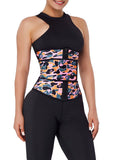 Shaping Camo Print Latex Waist Trainer Sling-Belt Fat Burner