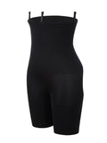 Contour Black Panty Shaper Hollow Out Solid Color Body Shaper