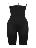Contour Black Panty Shaper Hollow Out Solid Color Body Shaper