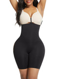 Contour Black Panty Shaper Hollow Out Solid Color Body Shaper