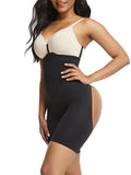 Contour Black Panty Shaper Hollow Out Solid Color Body Shaper