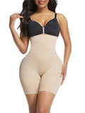 Contour Black Panty Shaper Hollow Out Solid Color Body Shaper