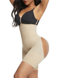 Contour Black Panty Shaper Hollow Out Solid Color Body Shaper