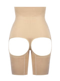 Contour Black Panty Shaper Hollow Out Solid Color Body Shaper
