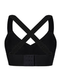 Black Seamless Shapewear Bra Removable Pads Tight Fitting