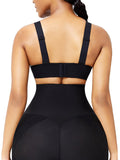 Black Seamless Shapewear Bra Removable Pads Tight Fitting