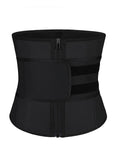 Black Big Size Latex Waist Trainer 7 Steel Bones High Power