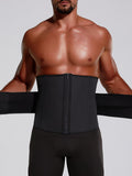 Black Big Size Latex Waist Trainer 7 Steel Bones High Power