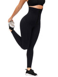 Black Hooks Waist Trainer Shapewear Leggings Figure Slimmer