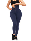 Black Hooks Waist Trainer Shapewear Leggings Figure Slimmer