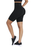 Black High Waist 2-In-1 Waist Trainer Shorts Mid-Thigh Compression