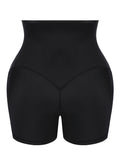 Blue Neoprene Sweat Shorts Hook And Eye Closure Smooth Abdomen
