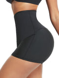 Blue Neoprene Sweat Shorts Hook And Eye Closure Smooth Abdomen
